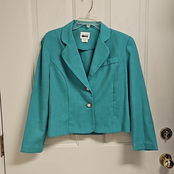 Leslie Fay Jackets & Blazers - Vintage 80s Leslie Fay Teal Blazer